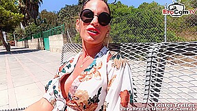 German Tourist Milf Pick Up For Outdoor Holiday Sex...