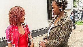 Ebony lesbian college girls meet up...