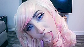 Ahegao from a cute egirl with...
