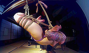 Bondage vr reverse shrimp suspension woman...