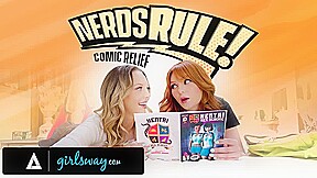 Girlsway College Geeks Lacy Lennon And Lily Larimar Are Turned On Hentai Comics...