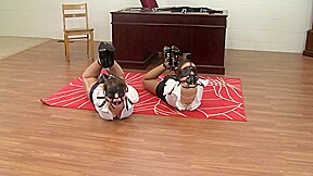 Two girls tied and gagged in...