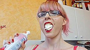 Casey Deluxe Huge Udders With Whipped Cream - Sex Movies Featuring Casey Deluxe