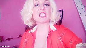 Femdom Pov Strap On Fuck Rude Dirty Talk From Latex Rubber Hot Blonde Mistress...