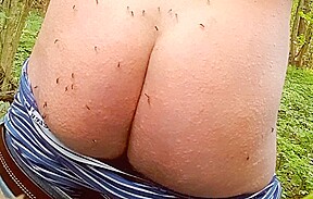 Mosquito Torture Of A Big Ass In The Woods...