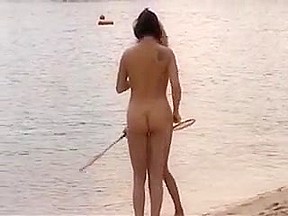 Candid nude on the beach mix...