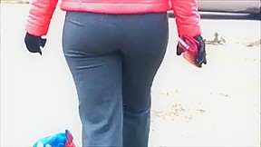 Nice ass milf on street...