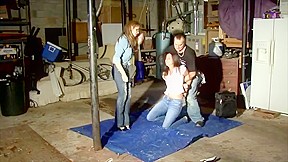 Women hogtied and gagged in garage...