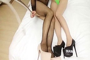 Amateur chinese ts with stockings...