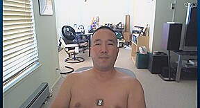 Asian daddy exposed on cam...