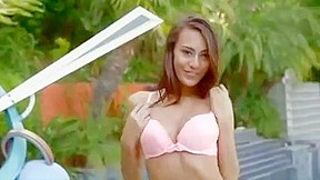 Janice Griffith stands on big cocks