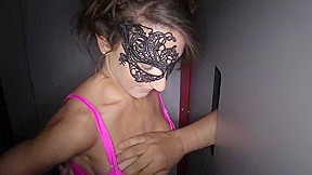 Wife In Mask At The Video Booth...