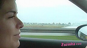 Zuzinka Gets Orgasm While Driving...