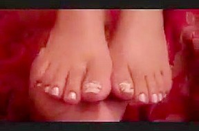 Sexy white toes ebony...
