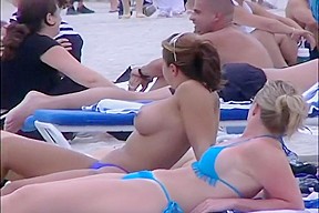 Naked bikini beautiful beach babes...