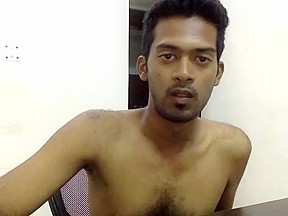 Hot Indian Man Naked In Room Intermittently Showing His Dick...