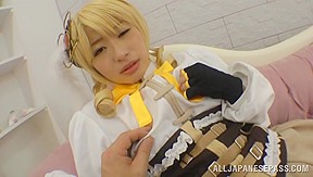 Saki hatsuki pretty is blonde act...