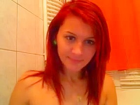 Sexy shower redhead...