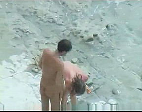 Couple fucks on nude beach