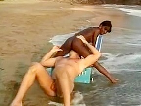 Black woman beach...