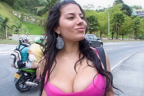 Huge real tits on this latina...