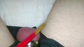 Amazing amateur bdsm, ballbusting porn clip...