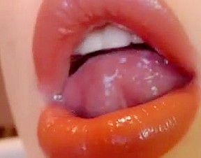 Sexy big mouth and tongue...