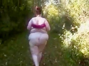 Fat nasty aprill walking the trails...
