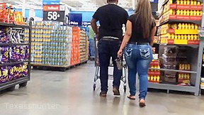 Sexy walk thick booty caught twice...