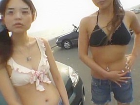 Hottest Japanese girl in Crazy Car JAV video