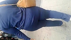 Tall Thick Black Bbw Big Booty In All Blue...