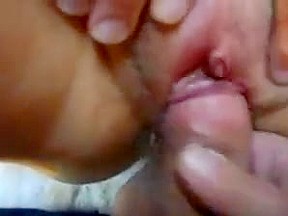 Fucking stroking and cumming on spread...