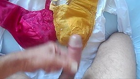 Sexy bras and cum slow motion...