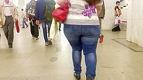 Short woman with wide fat ass...