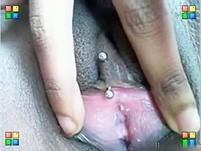 Masturbating my juicy ebony vulva...