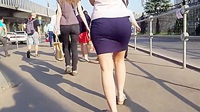 Ass in skirt or in jeans...
