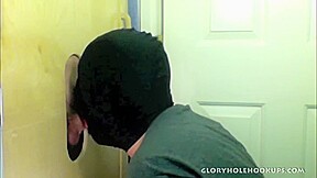 Gloryhole First Visit Leaves Cock Drained...