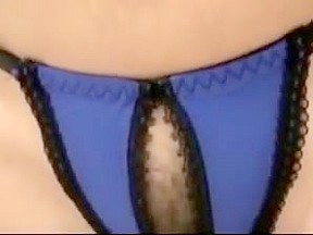 Sexy milf hairy pussy in crotchless...