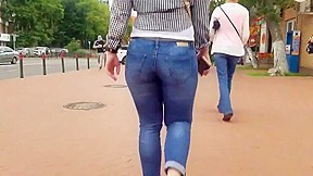 Russian girl tight booty ass...