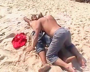 Arab beachboy fucks european beach...