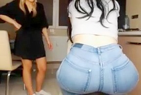 Round butt in jeans