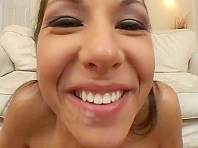 Isabella Pacino receives facefucked and swallows cum!