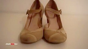 My sisters shoes brown heels i...