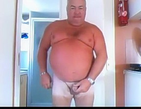 Grandpa cum on webcam 5...