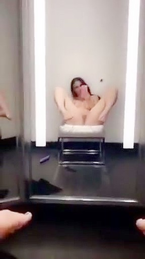 Sexy Busty Instagram Tease Changing Room Squirt...