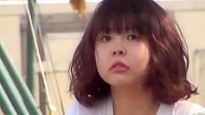Japanese college girl gets caught masturbating...