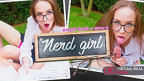 Angel Rush Steve Q In Nerd Girl Virtualrealporn...