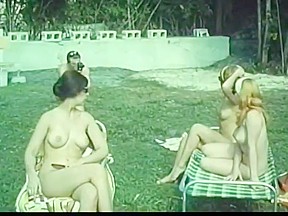 Vintage Nude On Tiger 1965...