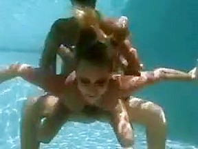 Underwater asian in threesome...