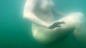 Underwater naked swim...